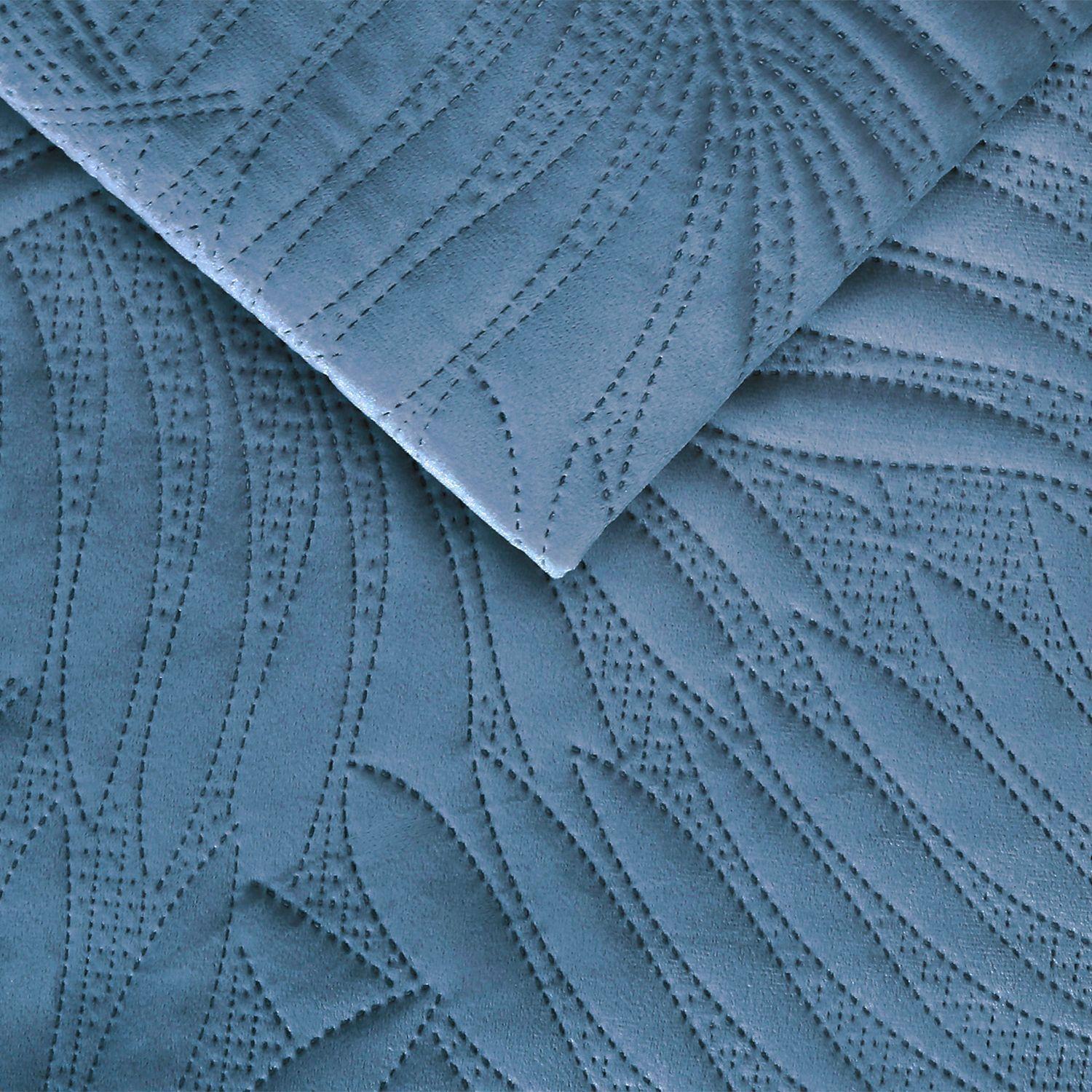 Quilt Liso Velvet Ibiza Petroleo Superking-2