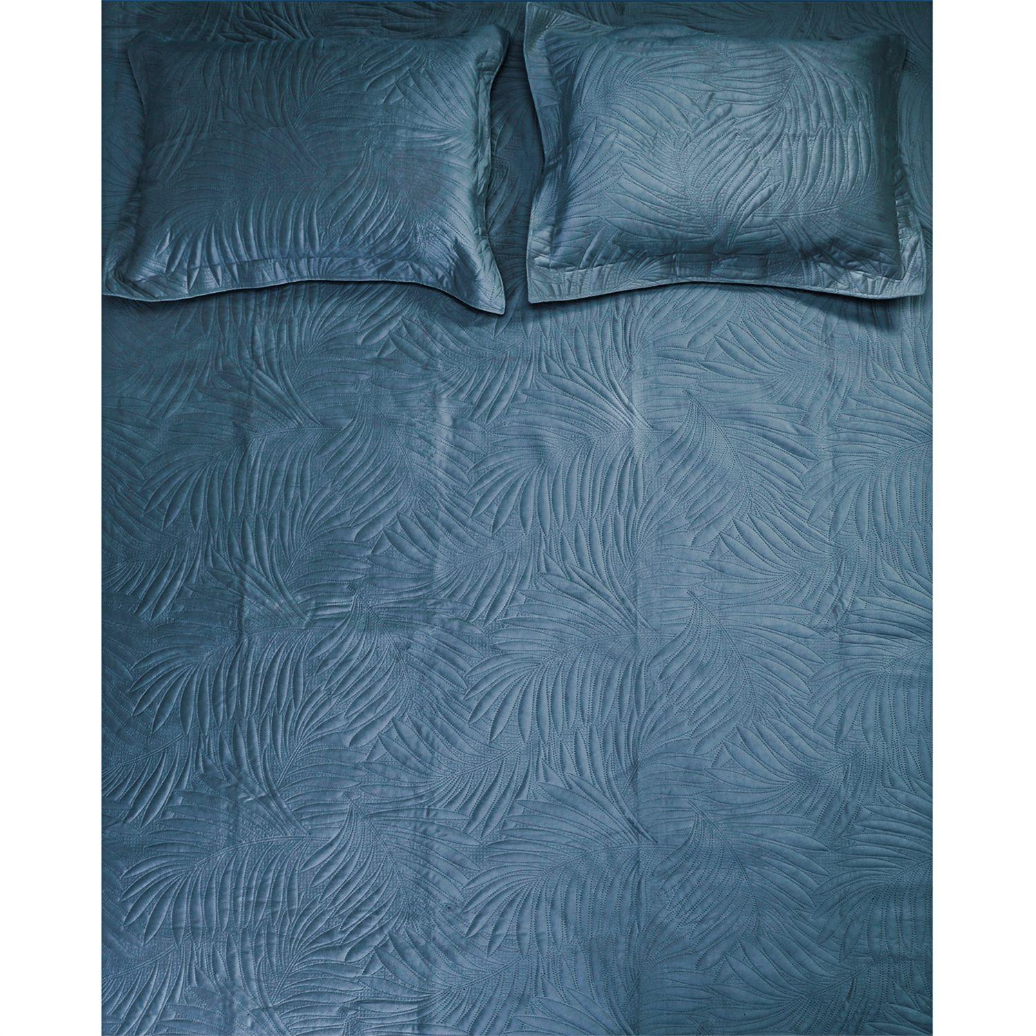 Quilt Liso Velvet Ibiza Petroleo Superking-3