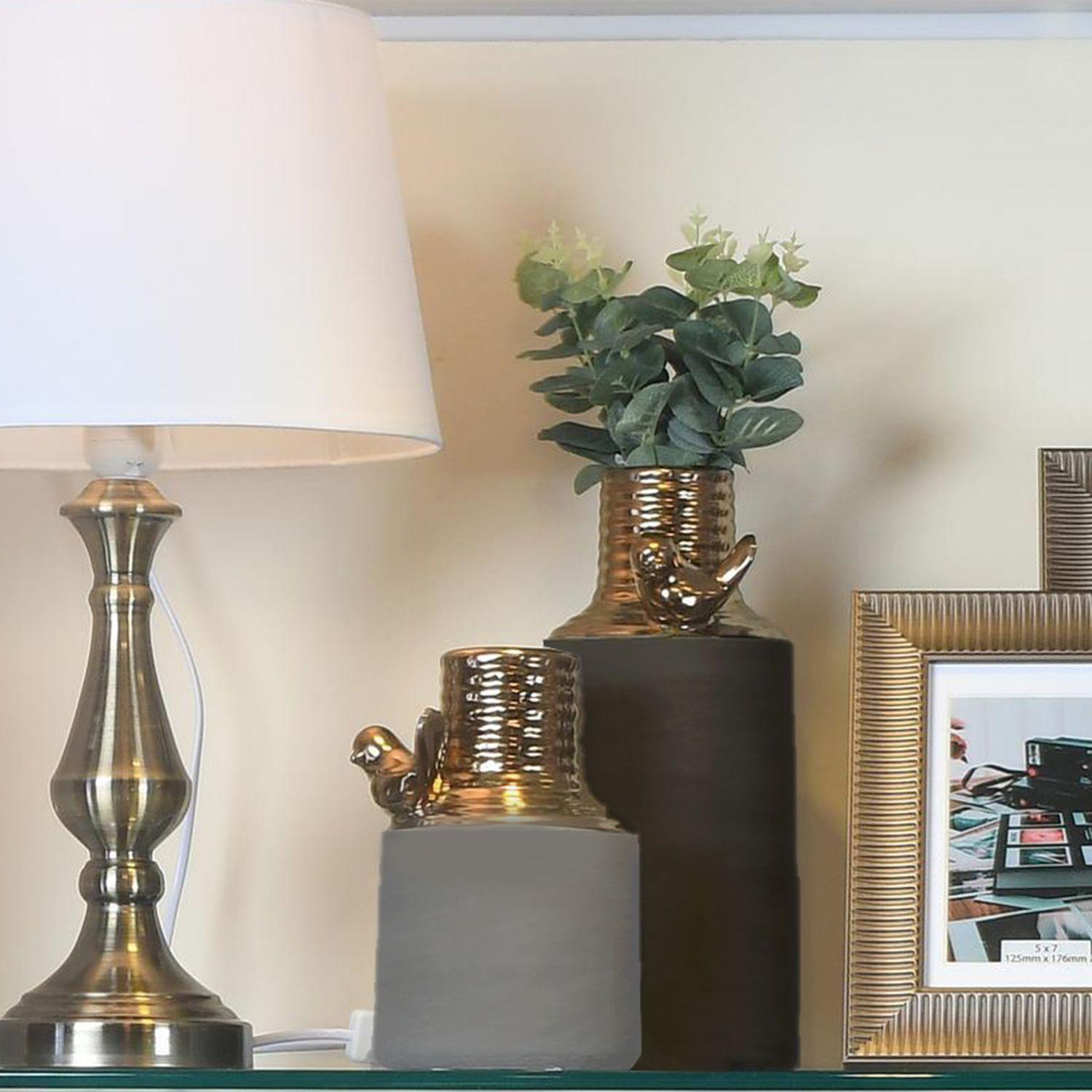 Jarrón Decorativo Mesina Grey Mediano-2
