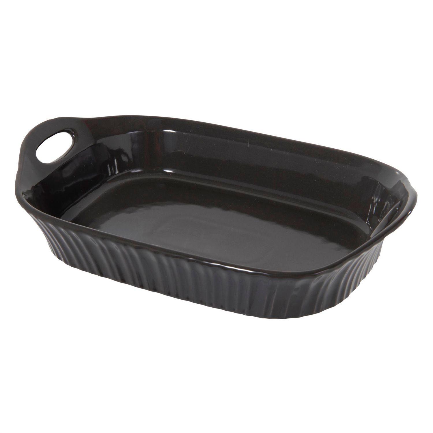 Fuente Decorativa Porcelana Canasta Negra-2