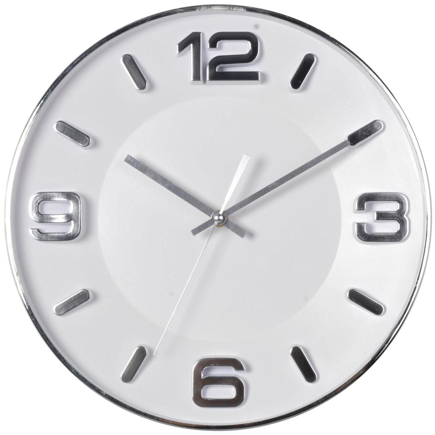 Reloj Mural Decorativo Lucerna Silver 33.5 x 5 Cms-0