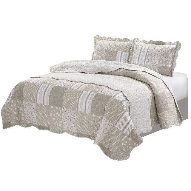 Quilt Con Piecera Linos 2 Plazas-0