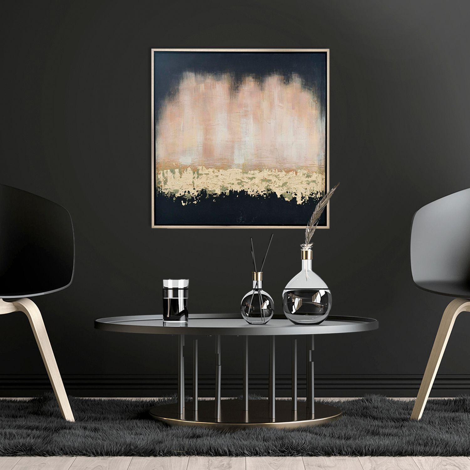 Cuadro Decorativo Oceano Dorado 105 x 105 x 4 Cms.-3