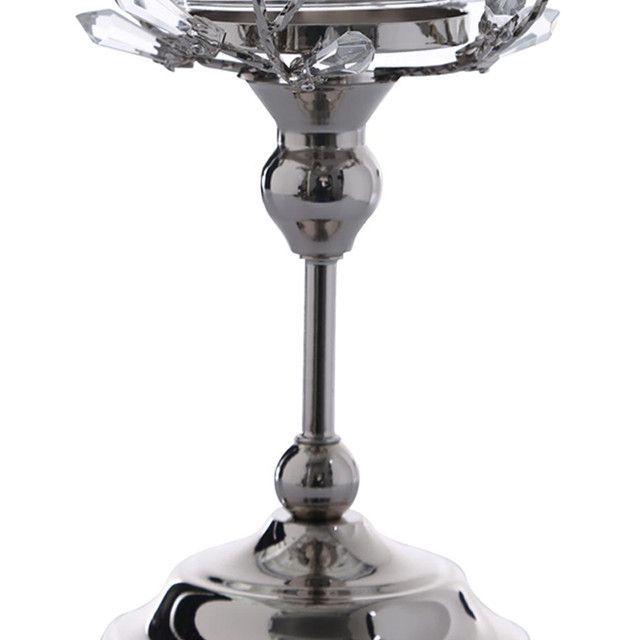 Portavela Decorativo Zurich Silver Alto-2