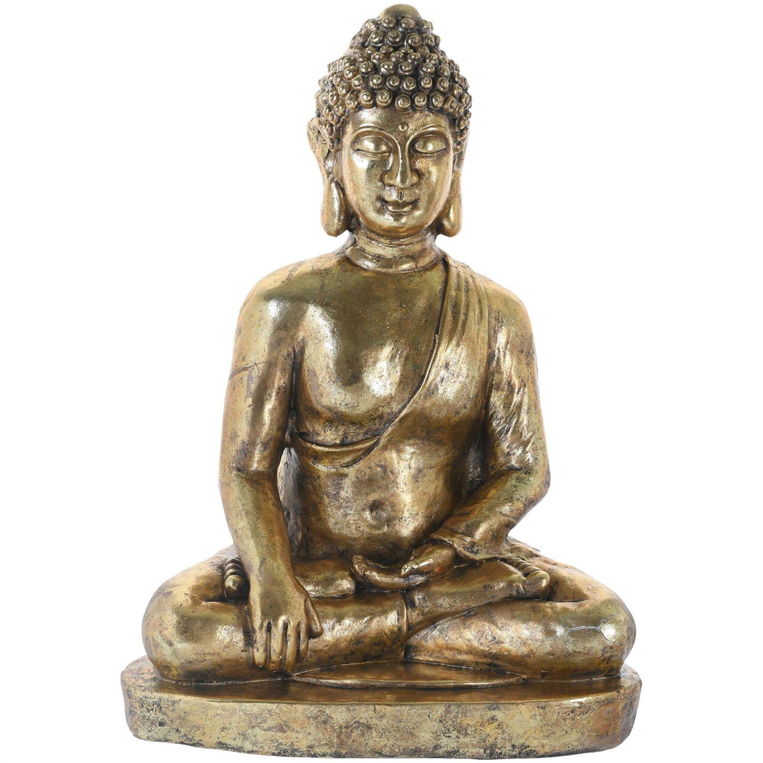 Figura Decorativa Grand Buda Dhyna Mudra Gold-0