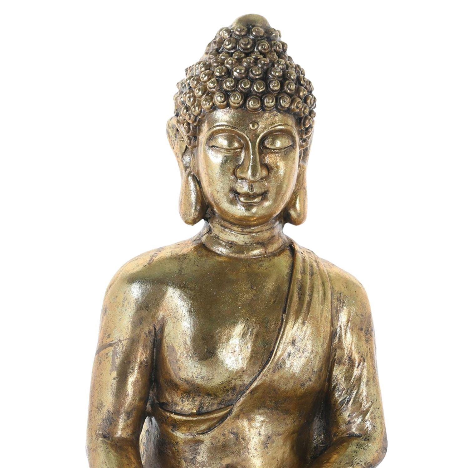 Figura Decorativa Grand Buda Dhyna Mudra Gold-2