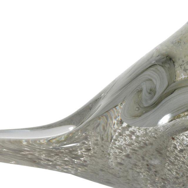Figura Decorativa Pajaro Jupiter Grande Gris-1