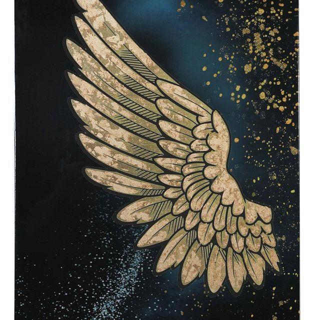 Set de Cuadros Decorativo Alas Gold 120 x 80-2