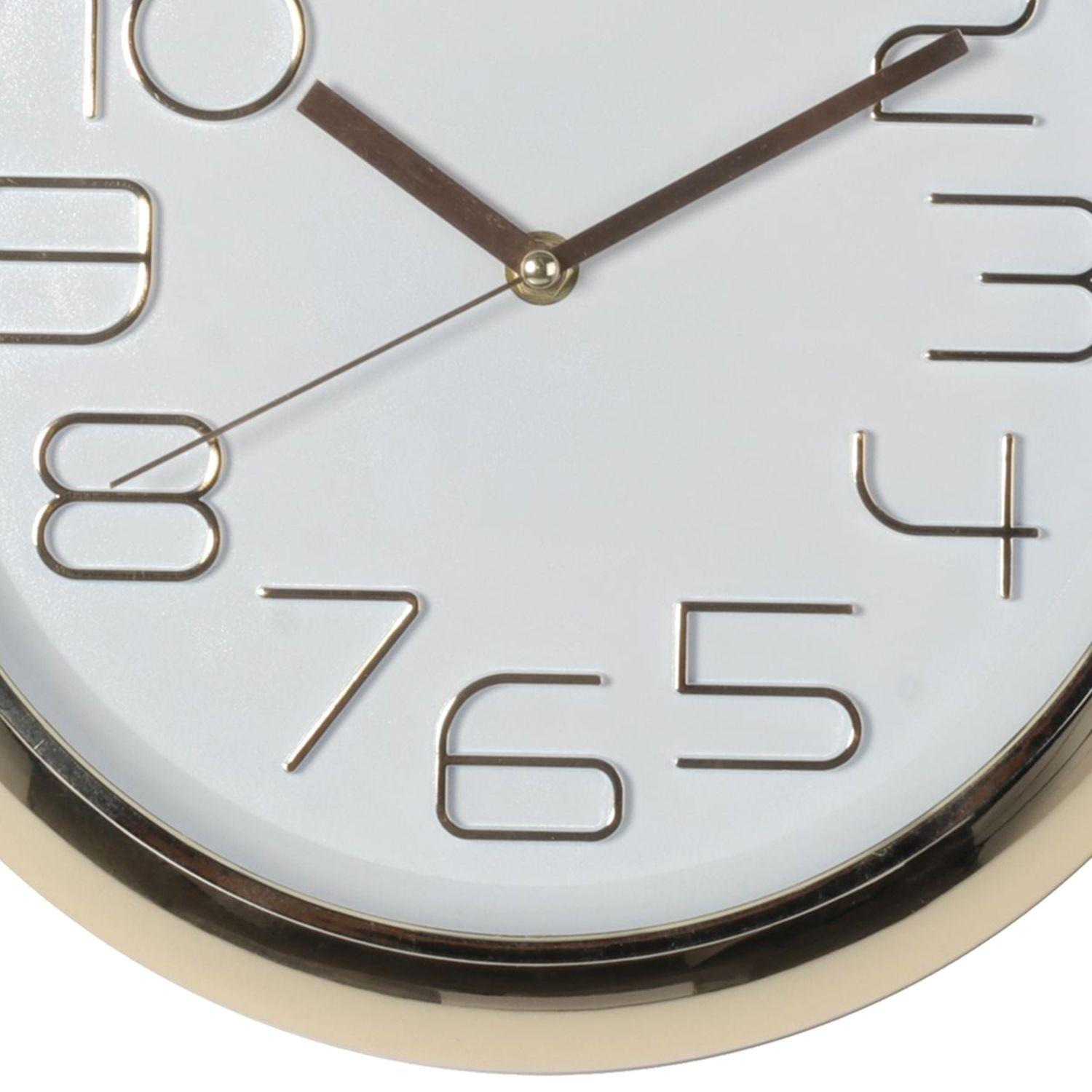 Reloj Mural Decorativo Lugano Gold 30.5 x 4.5 Cms-1
