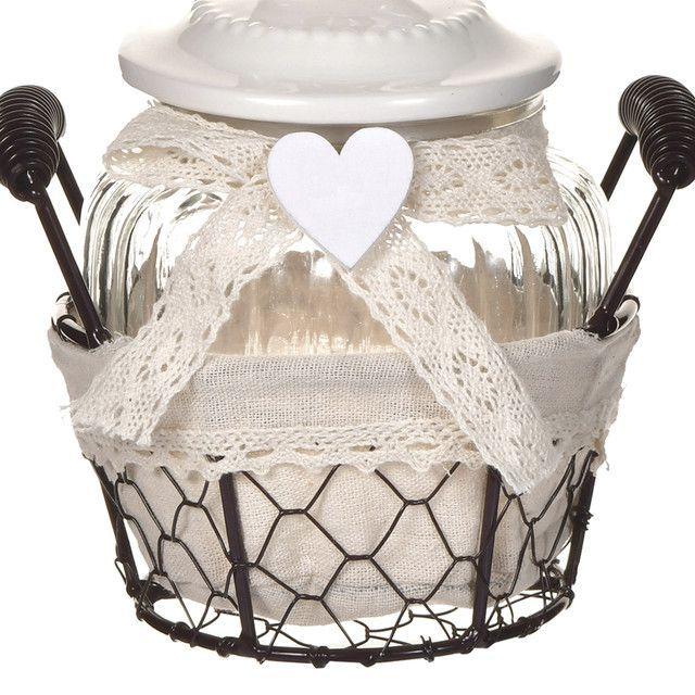 Envase Decorativo C/Tapa Campiña 2 Piezas-1