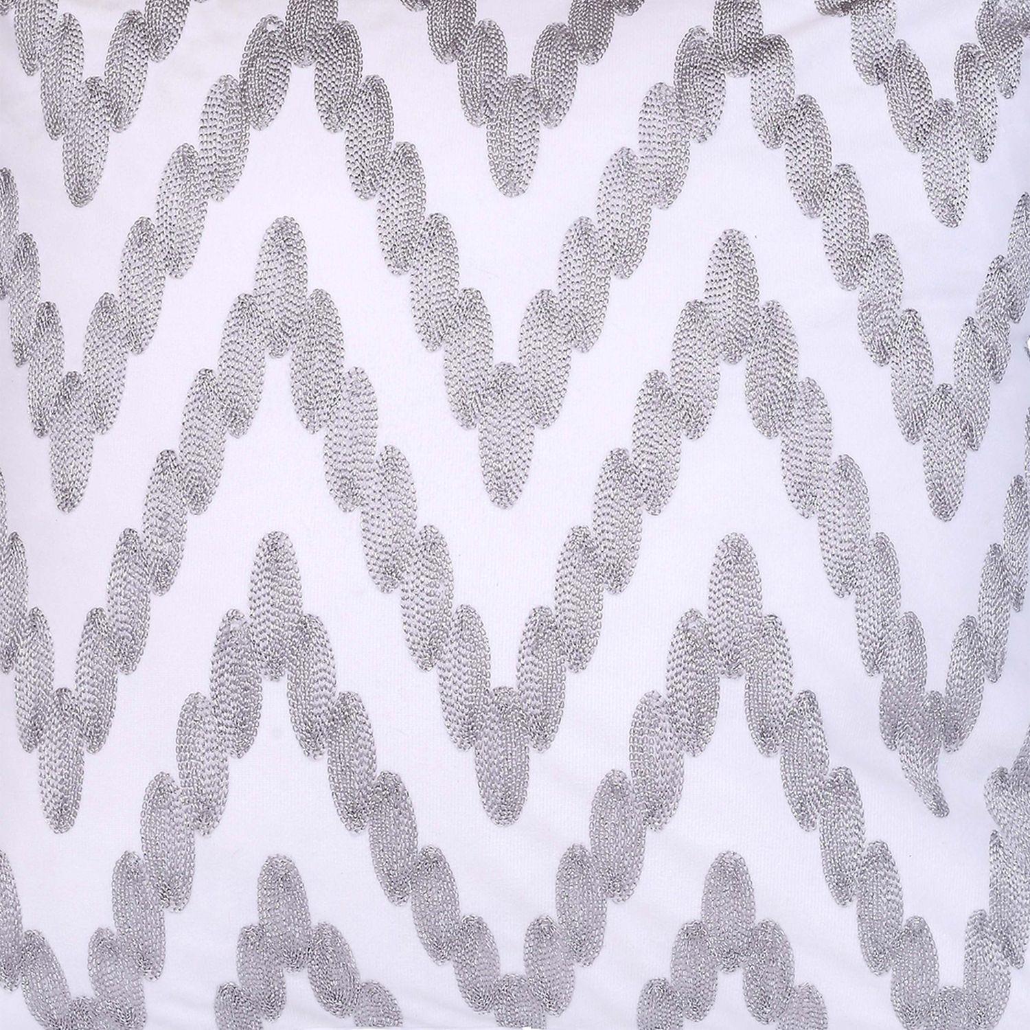 Funda Para Cojín Zig Zag Silver-1