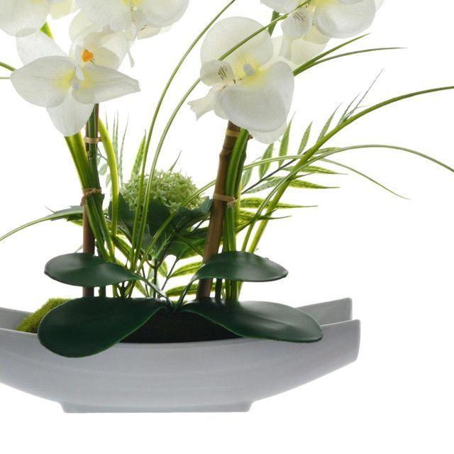 Planta Decorativa Artificial Orquidea Doble Canoa-2