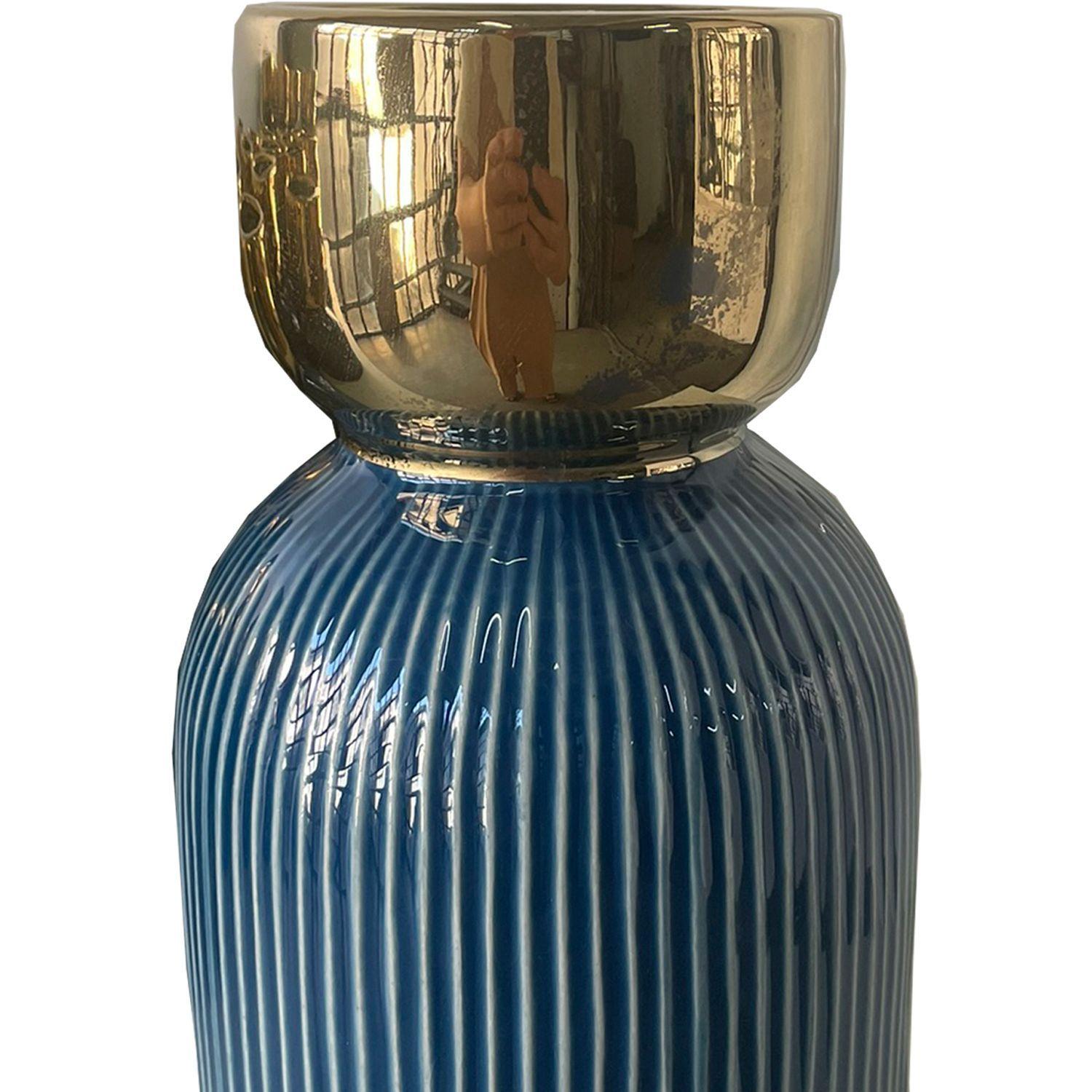 Jarrón Decorativo Berna Blue Grande-2