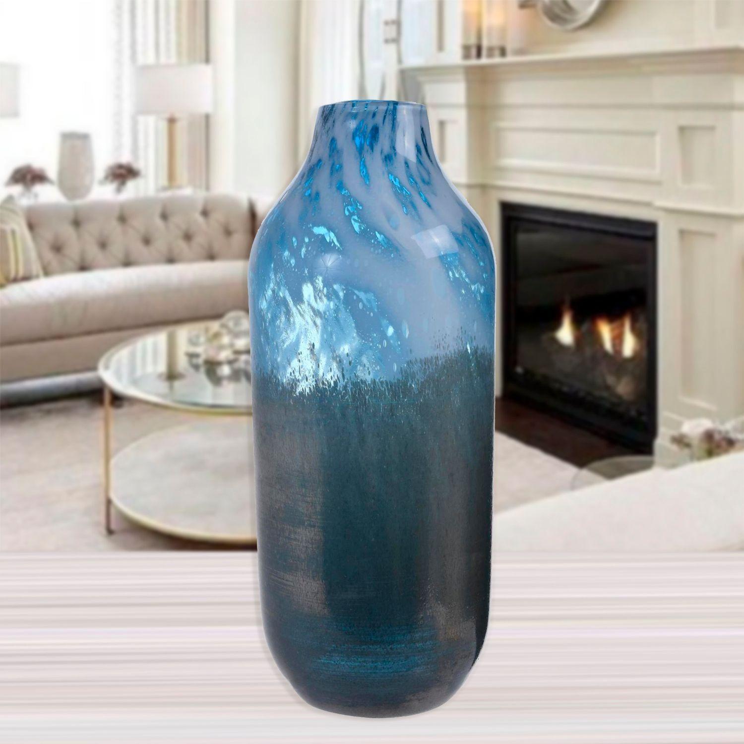 Jarrón Decorativo Venecia Blue Grande-3