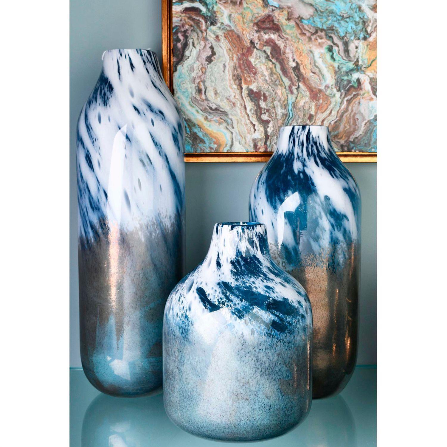 Jarrón Decorativo Venecia Blue Grande-4