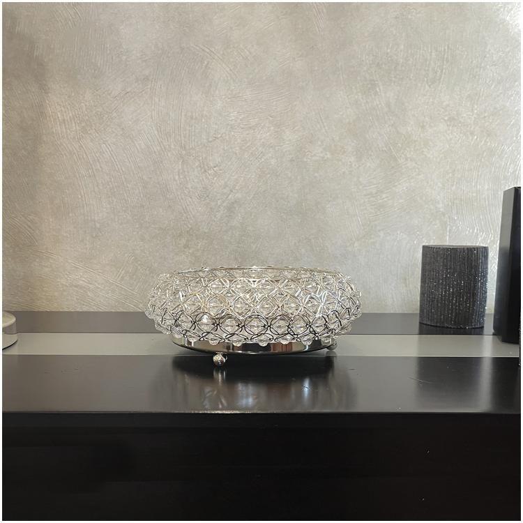 Centro de Mesa Decorativo Verdún Redonda Silver-1