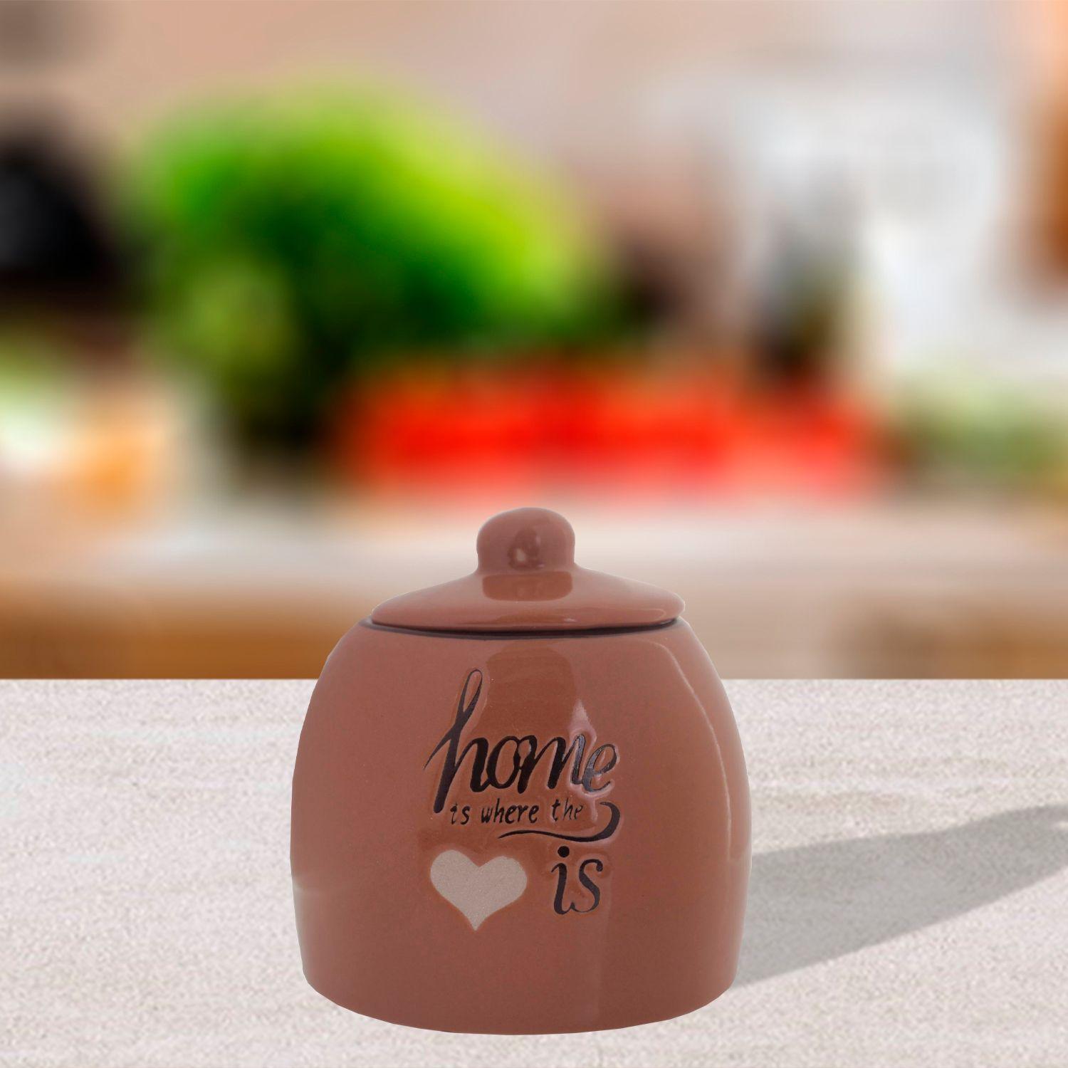 Envase Decorativo con Tapa Home Terracota-3