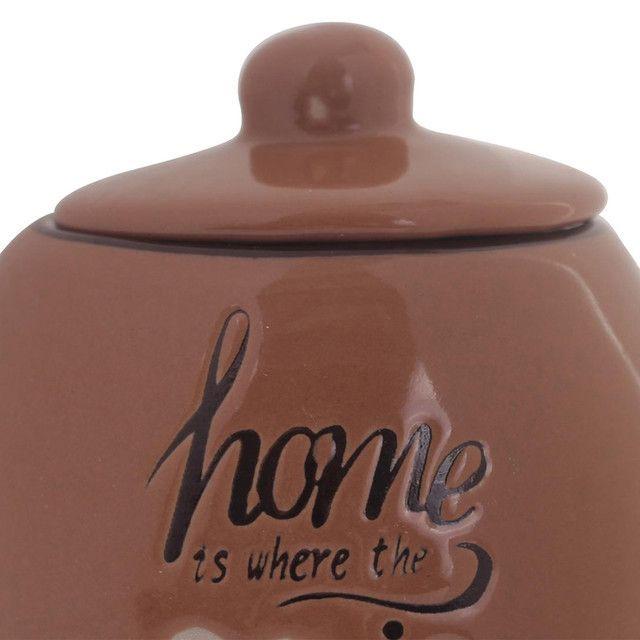Envase Decorativo con Tapa Home Terracota-2