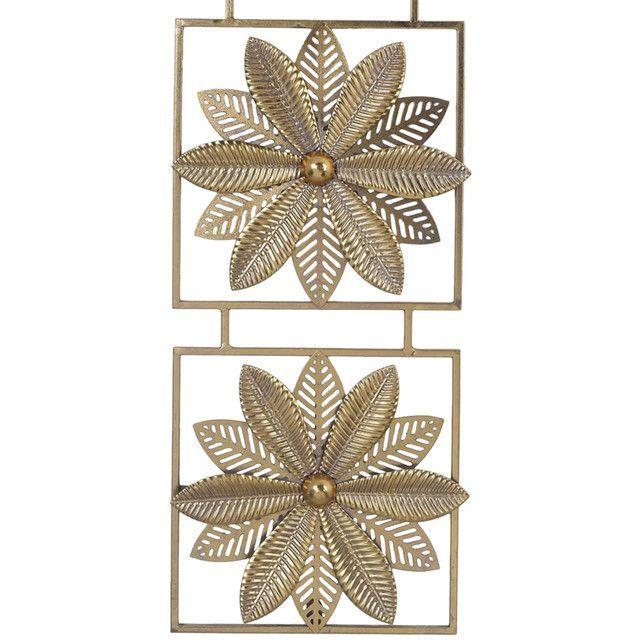 Placa Mural Decorativa Flor de Loto Triple Gold-1