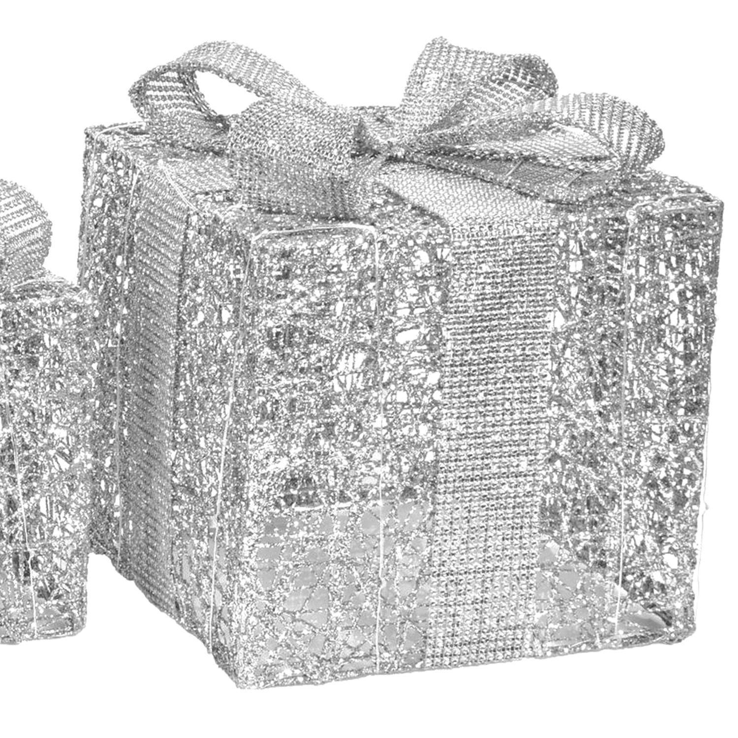 Set Cajas de Regalo Navideñas Luces Led 3 Pzas-1