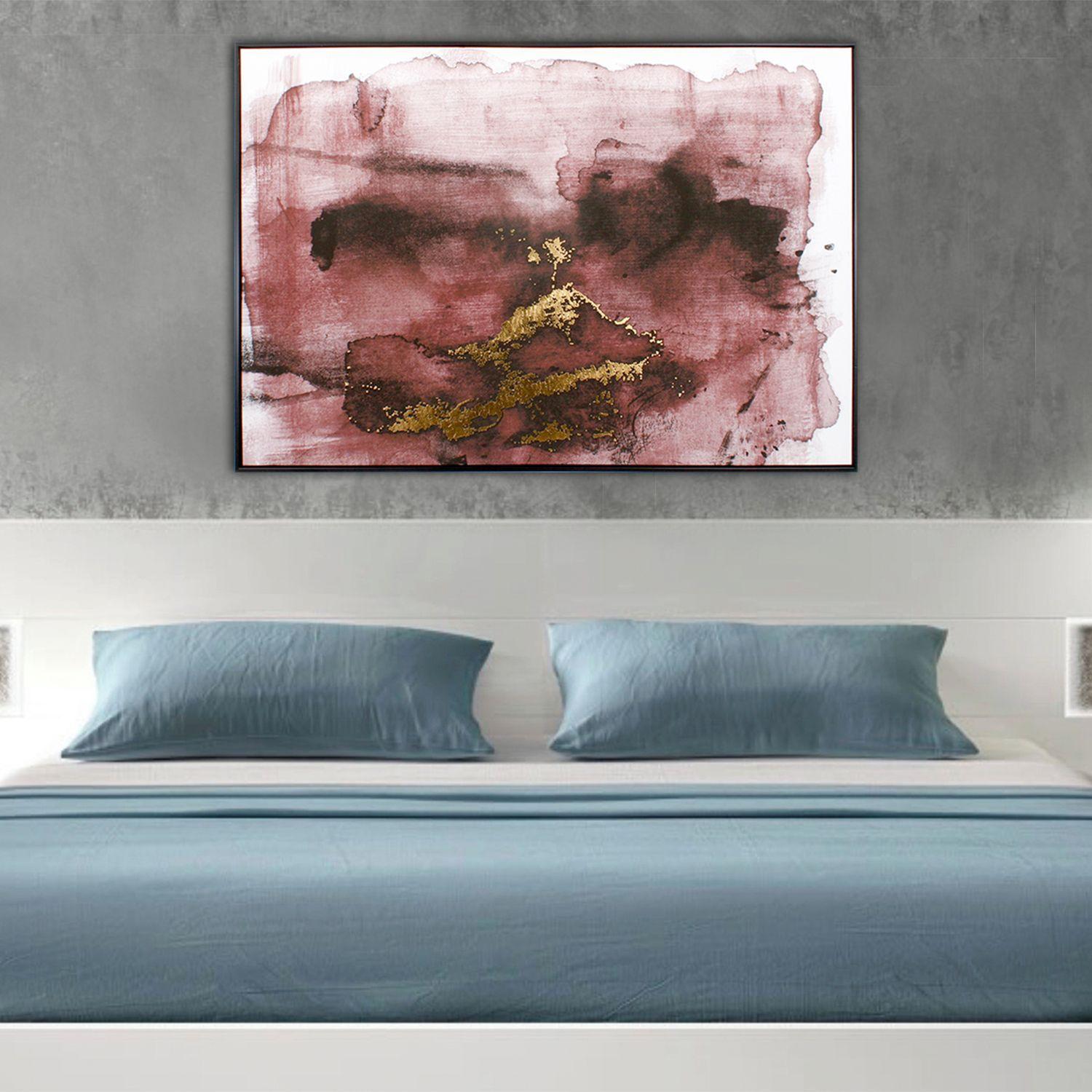 Cuadro Abstracto Boceto Bordo 120X80 con Marco-3