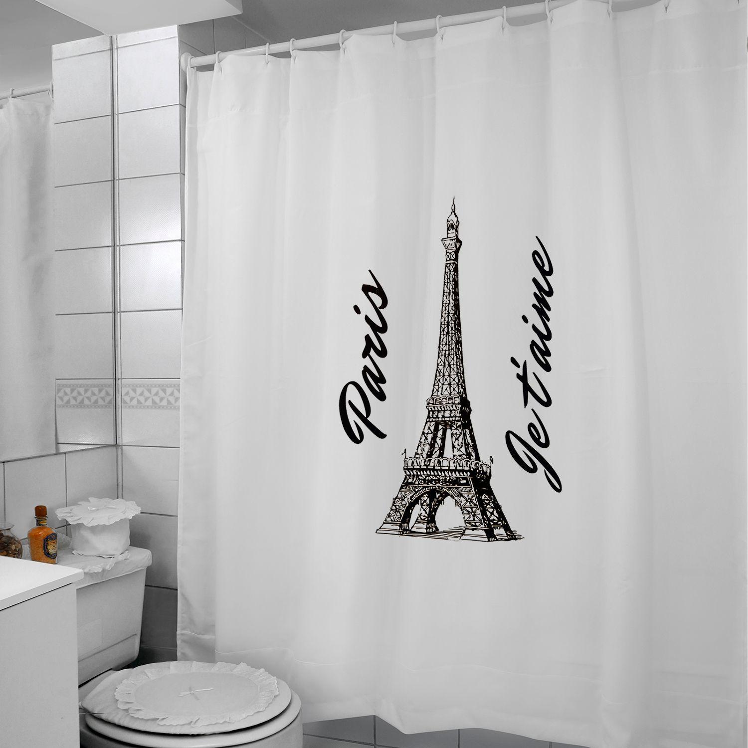 Cortina para Baño Estampada Eiffel Paris-3