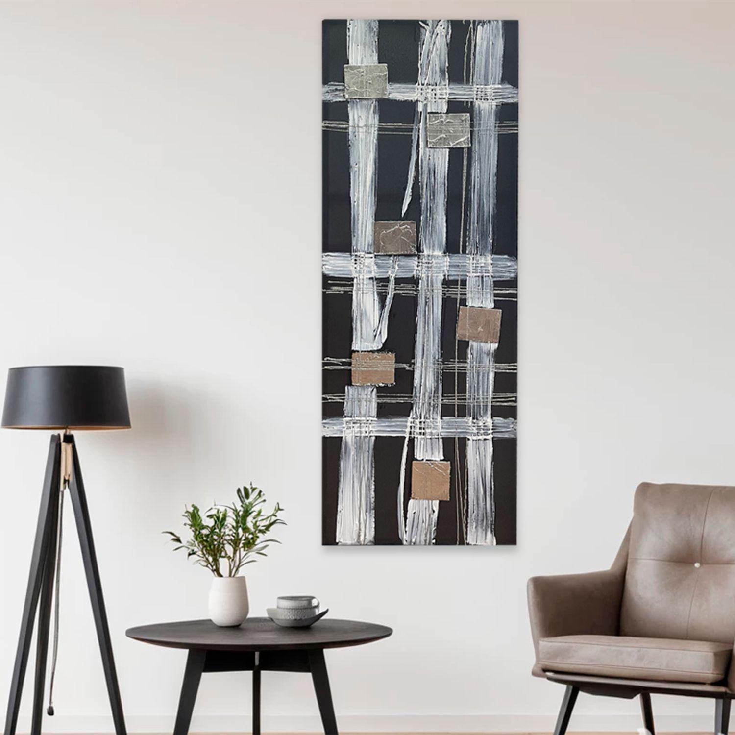 Cuadro Decorativo Tramas 120 x 40 x 3 Cms.-3