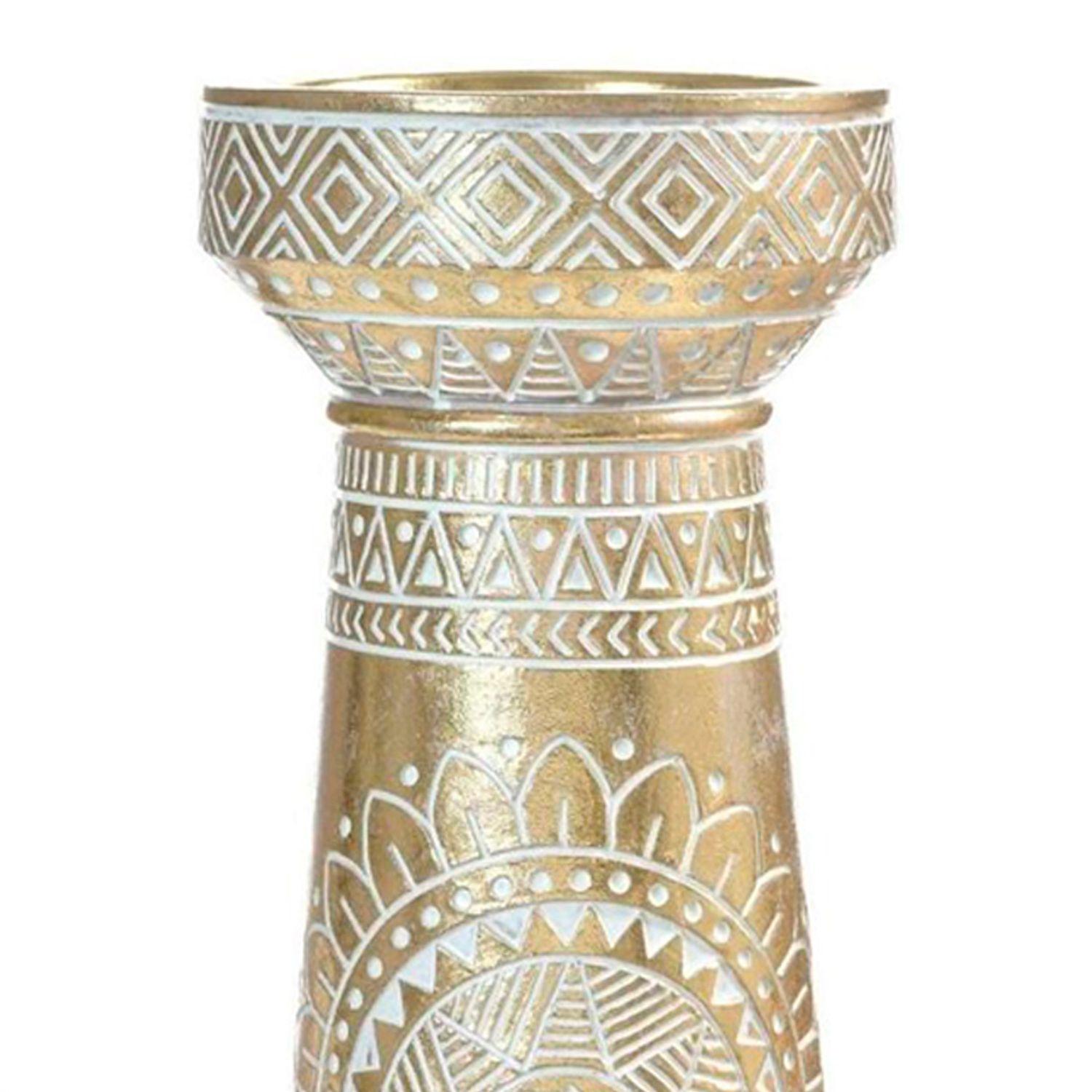 Portavela Decorativo Azteca Plus Gold-2