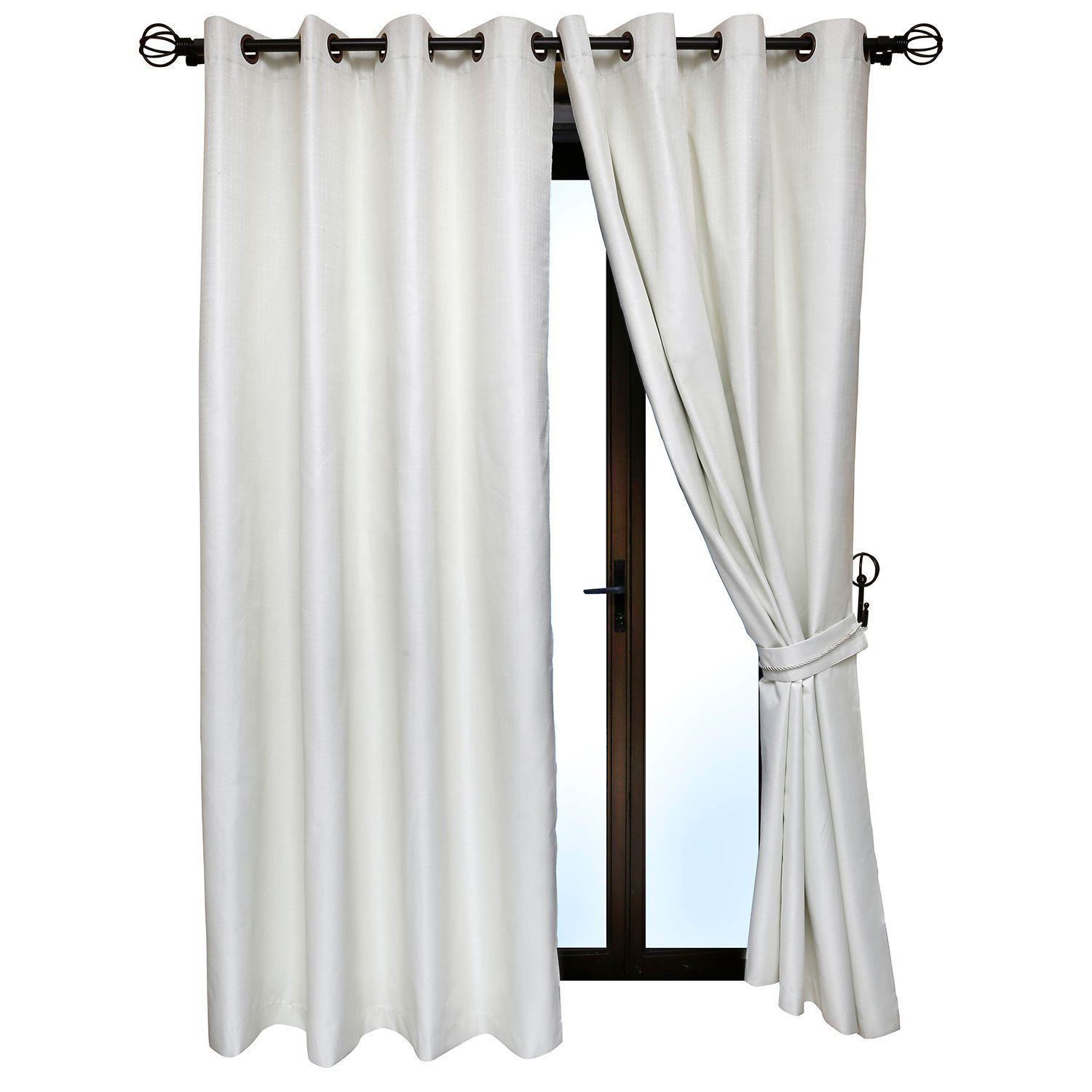 Set Cortina Blackout 6 Piezas Con Argolla Crudo-0