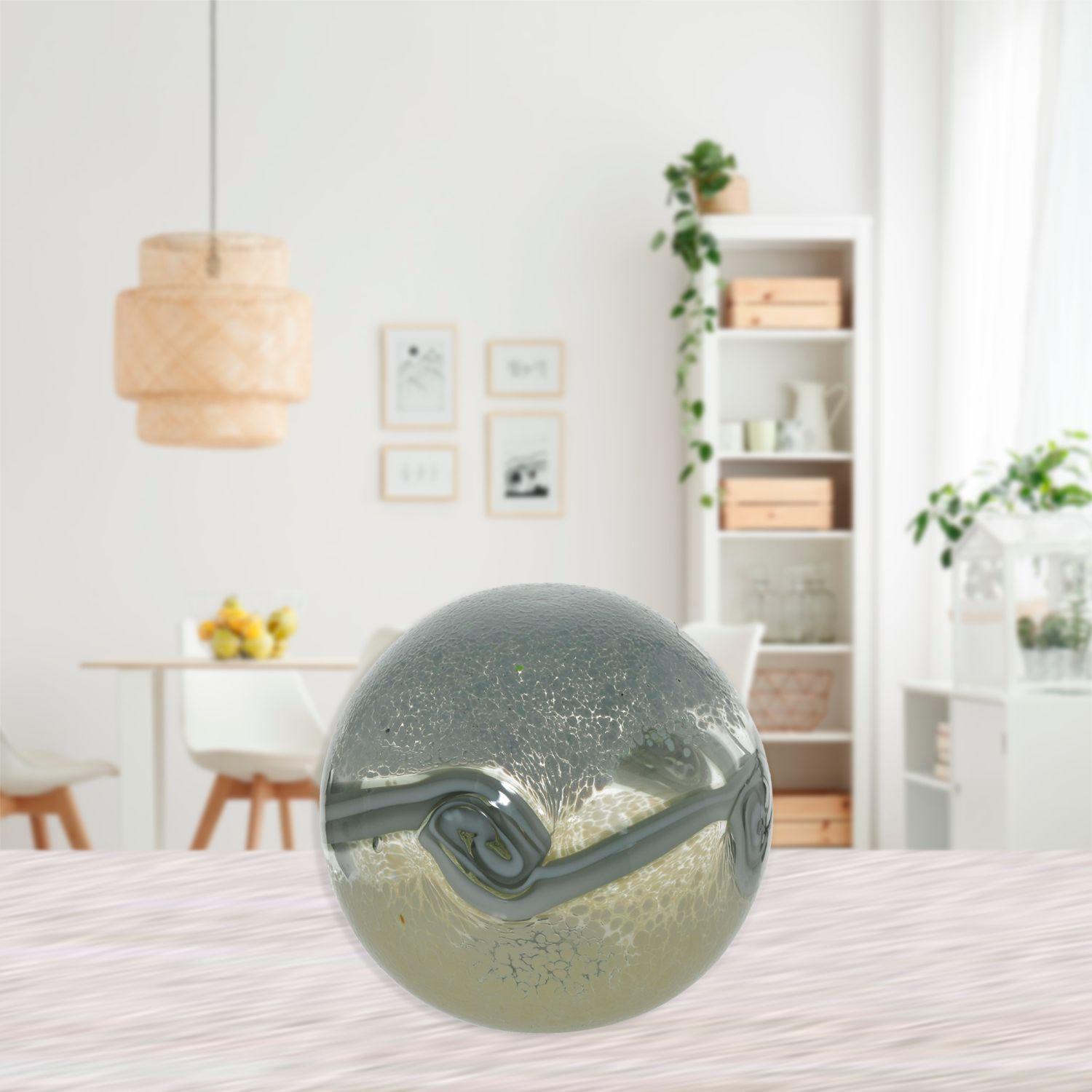 Figura Decorativa Esfera Jupiter Gris-3