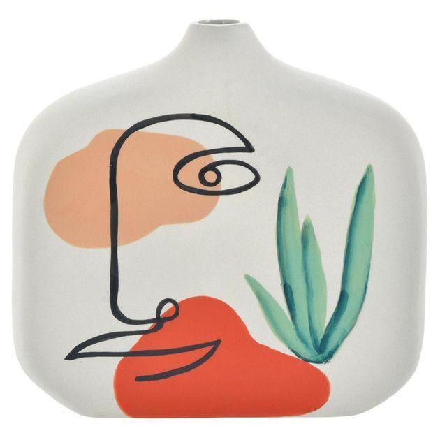 Jarrón Decorativo Boceto Ancho-0