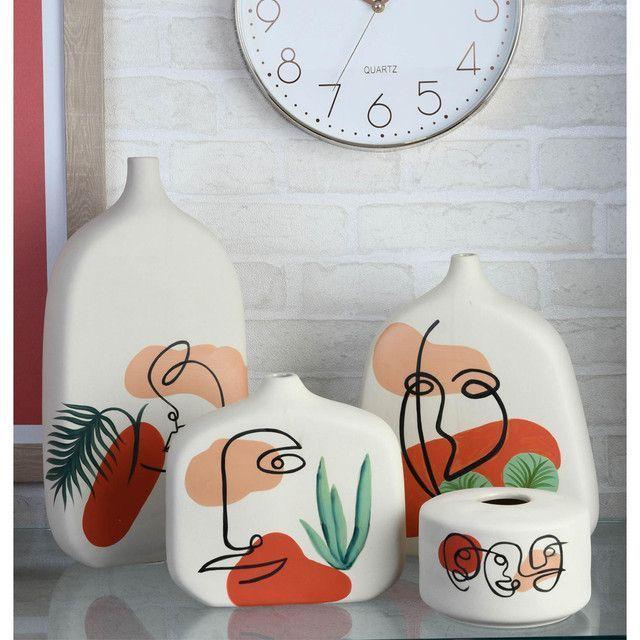 Jarrón Decorativo Boceto Ancho-5