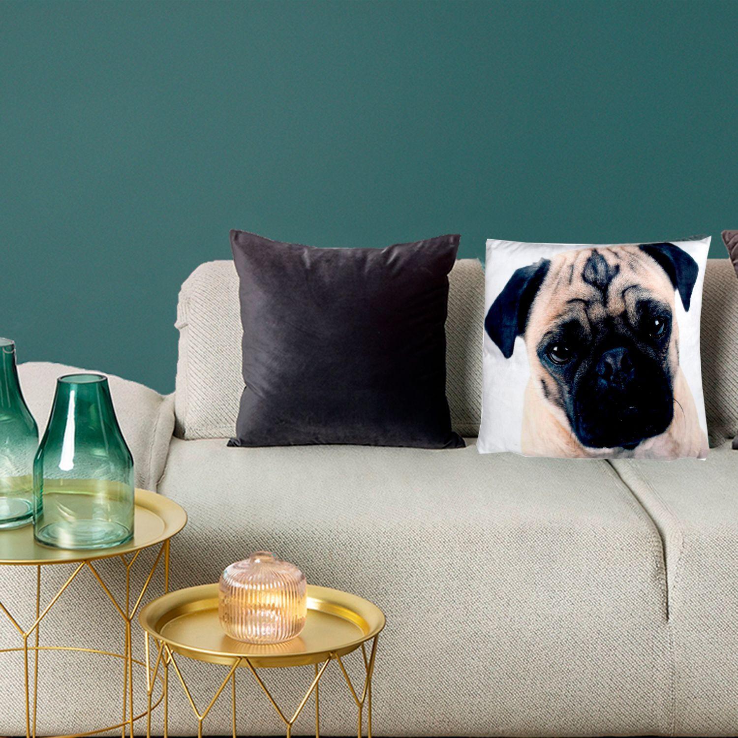 Funda Decorativa Para Cojín Pug-3