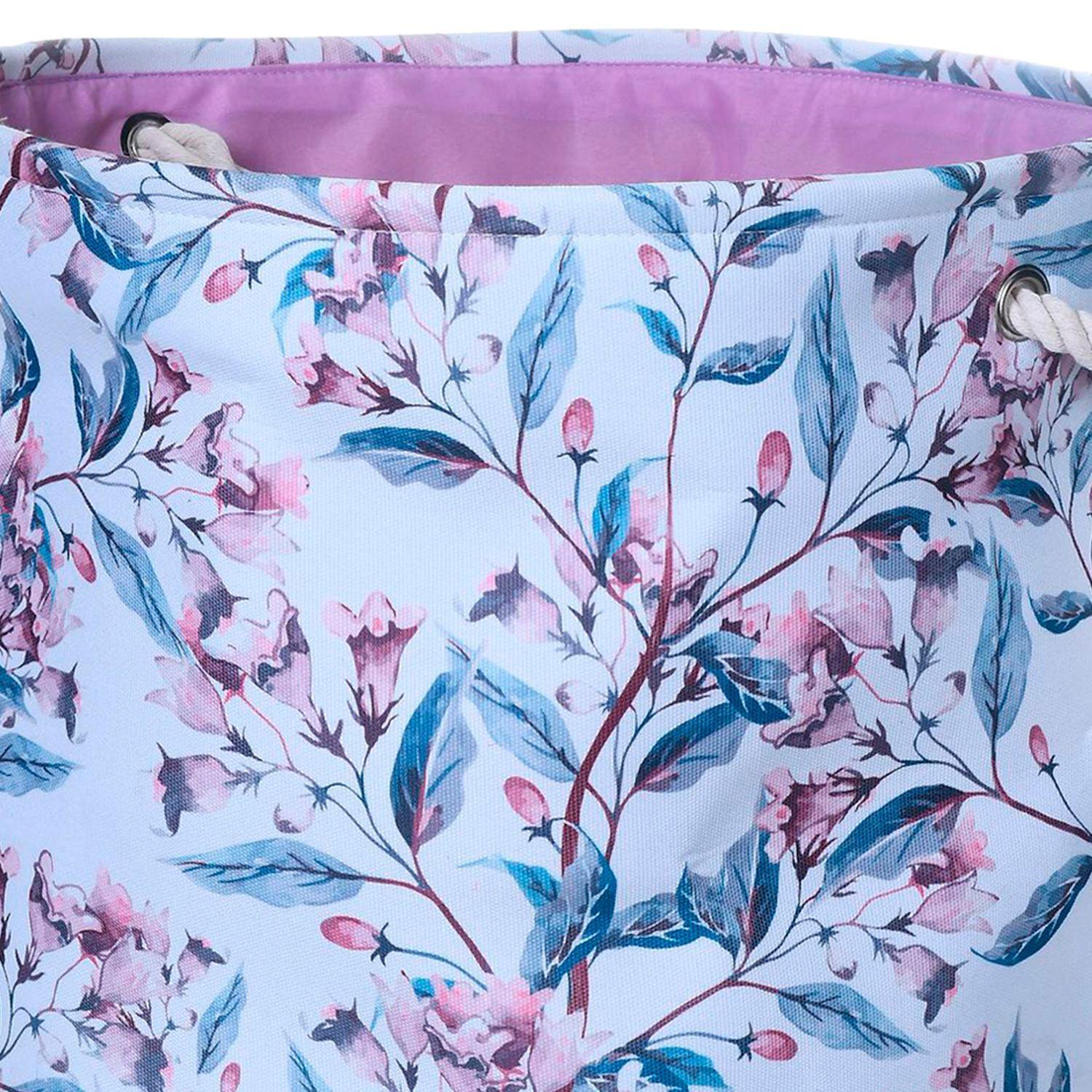 Cesta Decorativa Para Ropa Floral-1