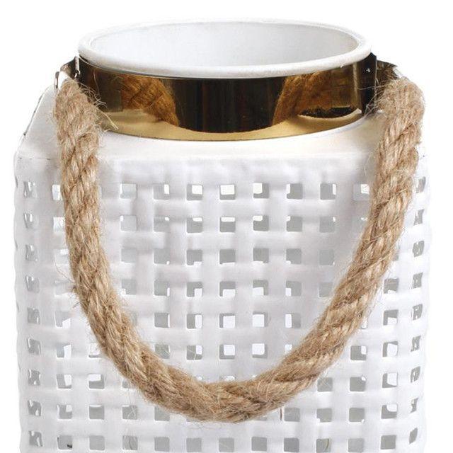 Fanal Decorativo Pekin Blanco Gold-2