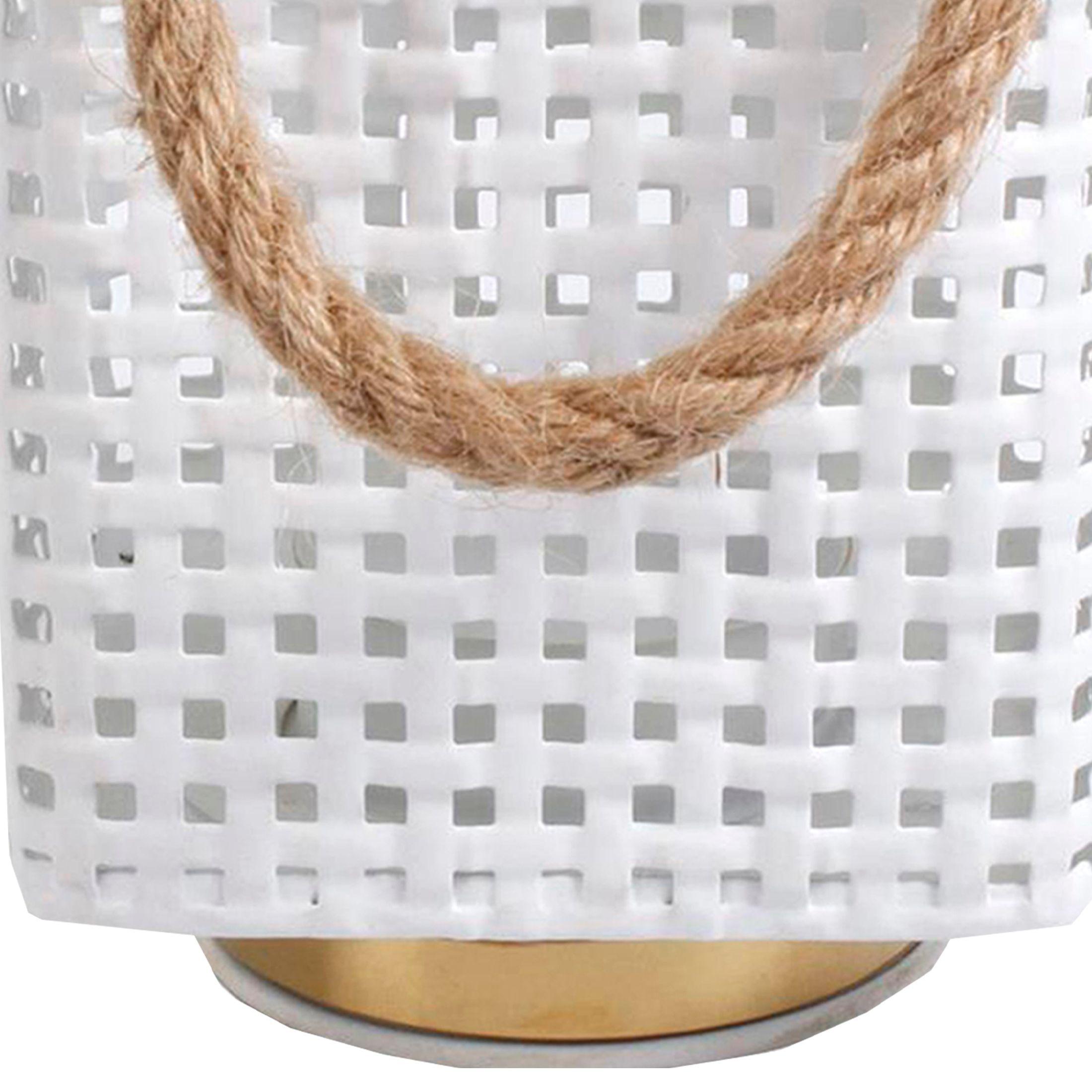 Fanal Decorativo Pekin Blanco Gold-1