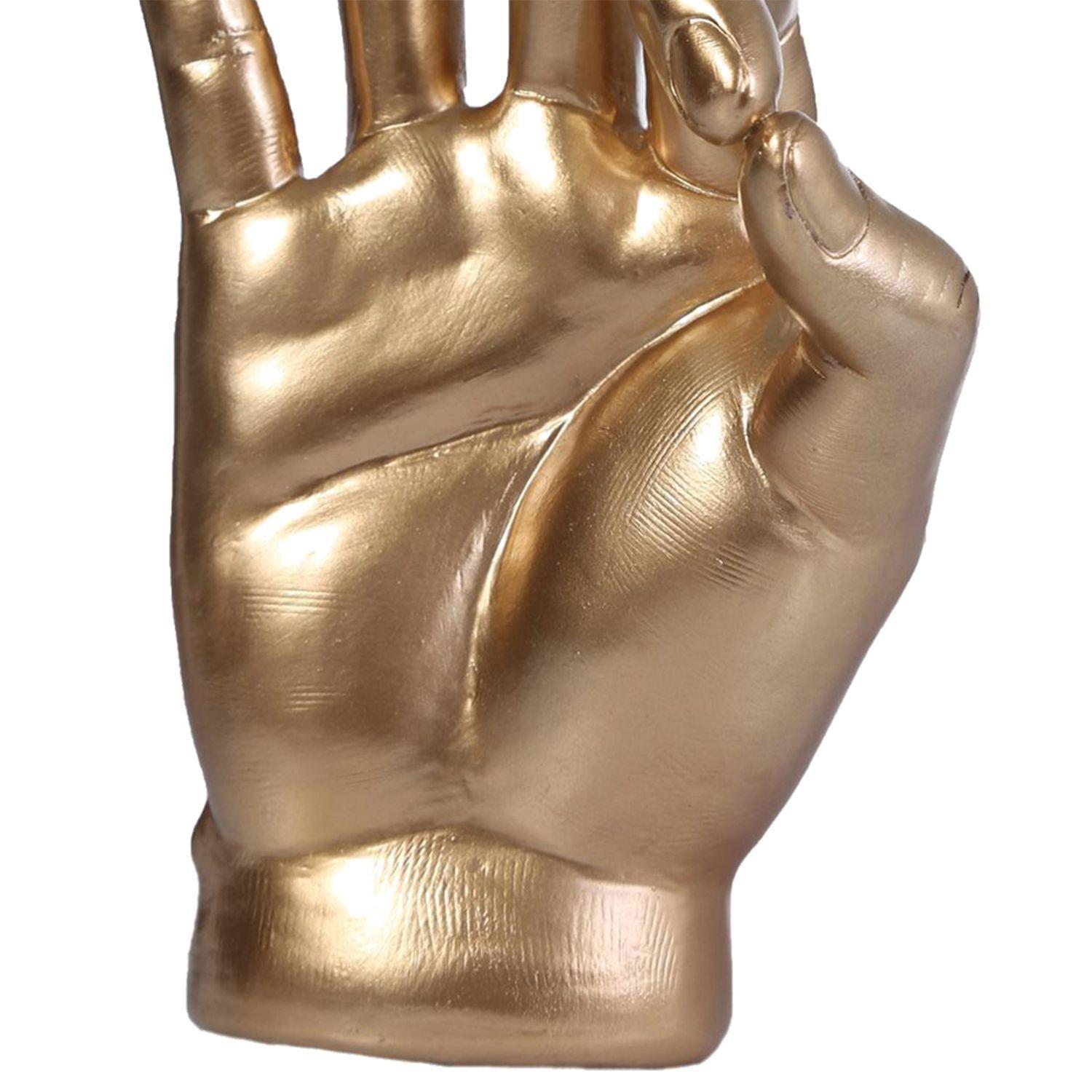 Figura Decorativa Mano Todo Perfecto Gold-1
