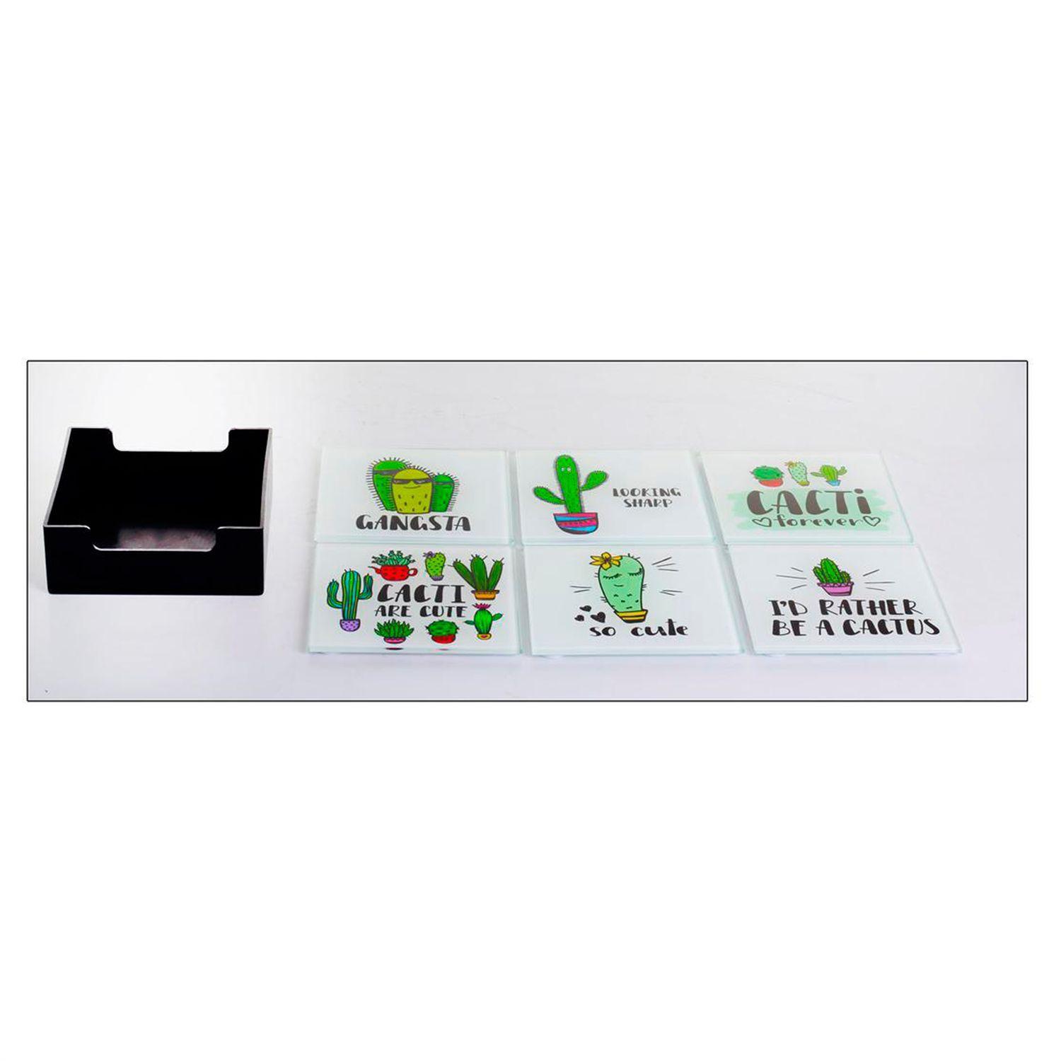 Set de Posavasos Cactus Cool 7 Piezas-2