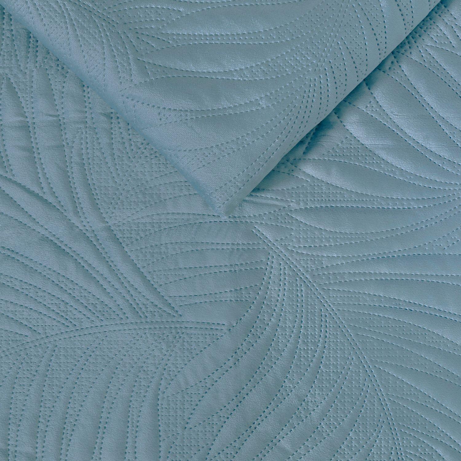 Quilt Liso Velvet Ibiza Celeste Light 2 Pzas-2