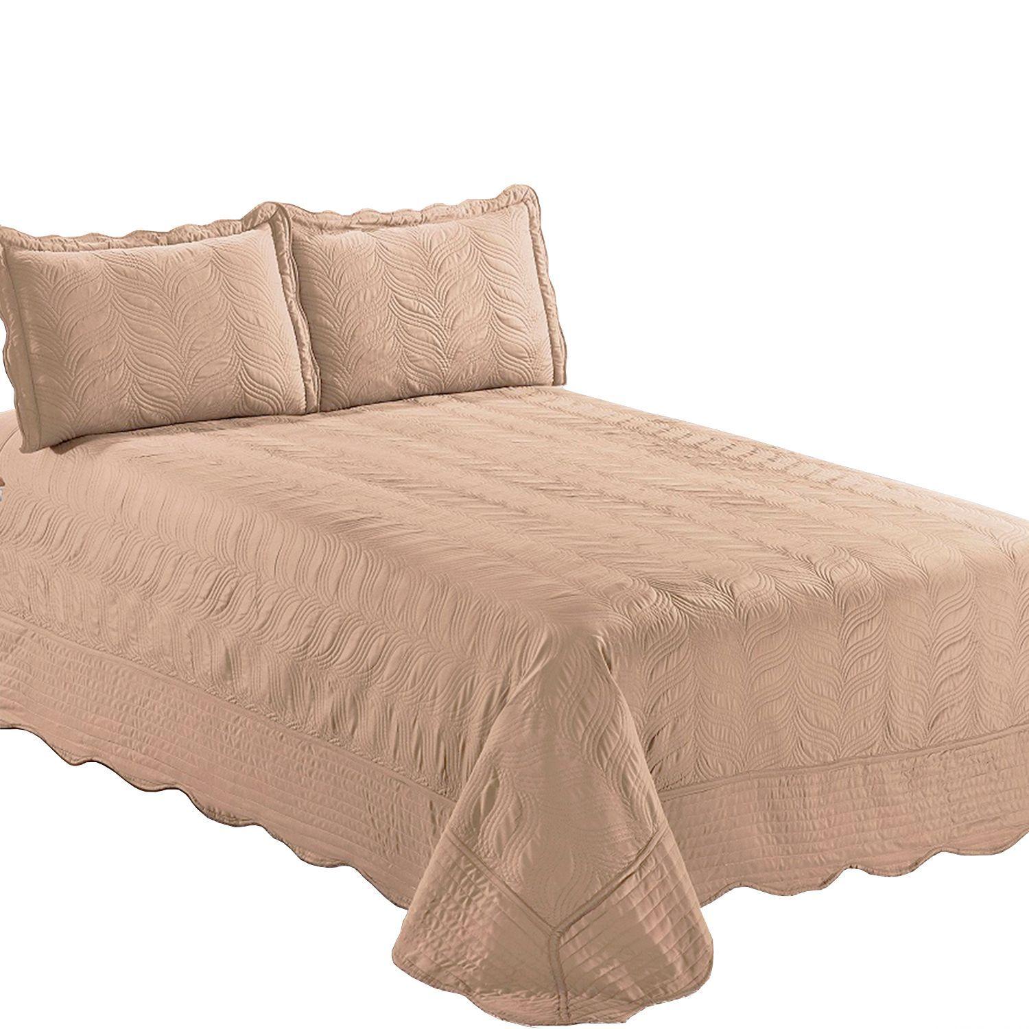 Quilt Bordado King Versailles Cafe Claro-0