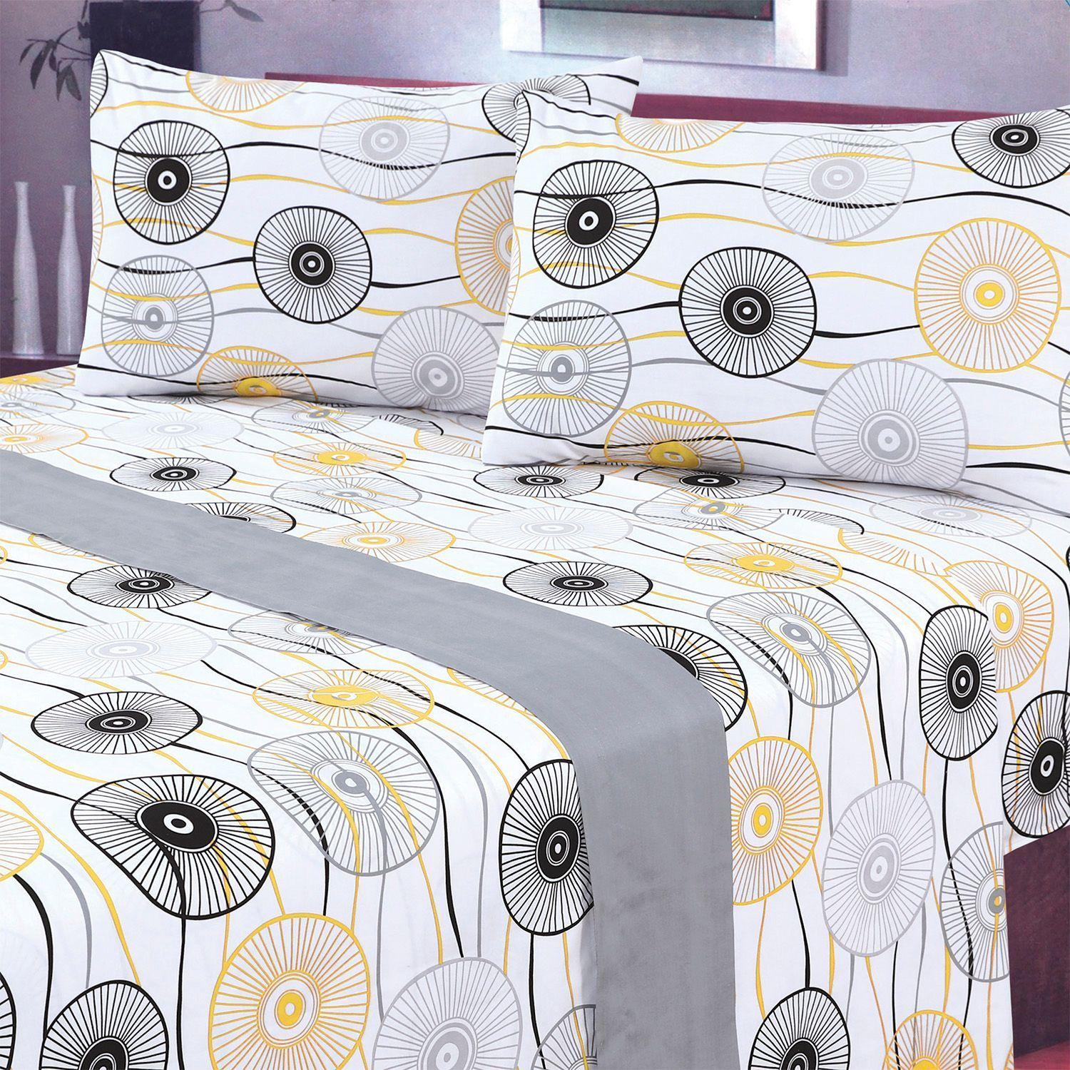 Juego de Sabanas T144 Umbrella Grey 2 Plazas-3