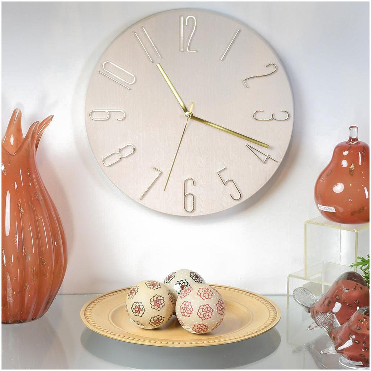 Reloj Mural Decorativo Rostock Blanco-3