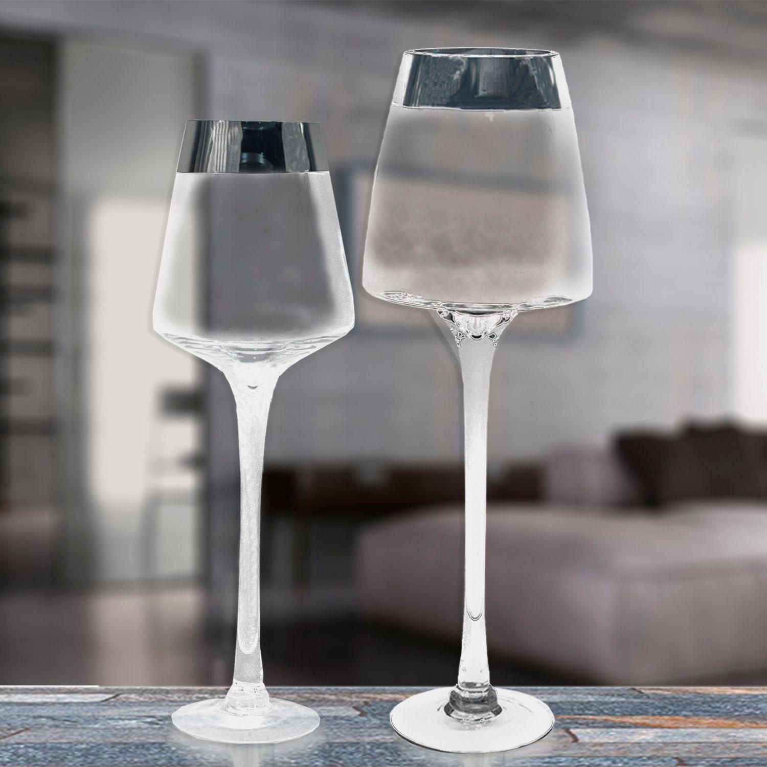 Portavela Decorativo Gallen Grande Silver-4