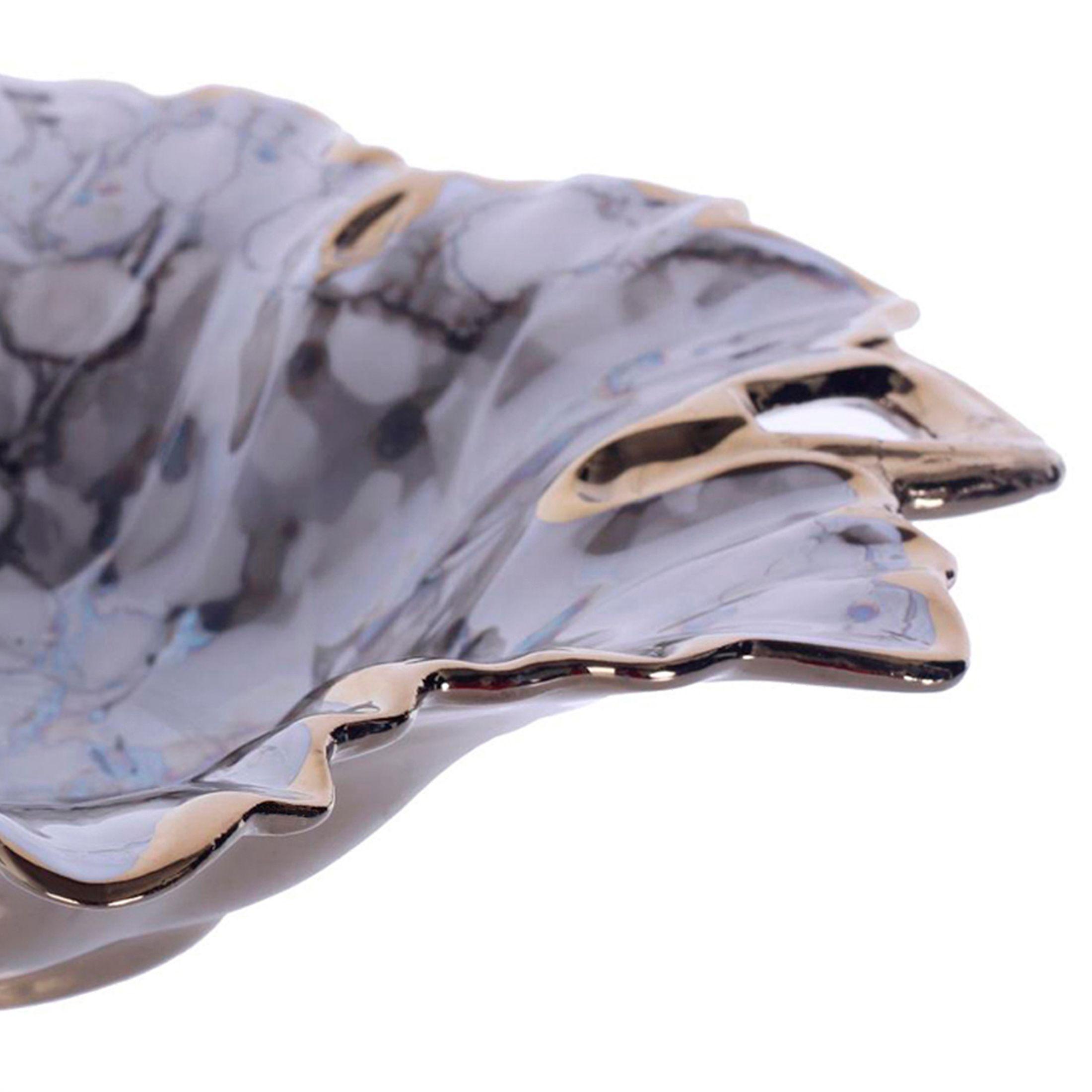 Centro Mesa Decorativo Ankara Flor Gris Mediano-1