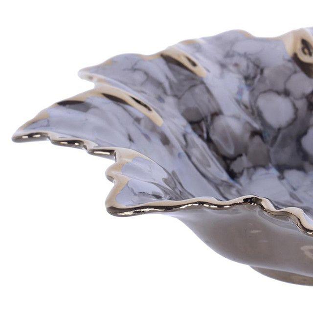Centro Mesa Decorativo Ankara Flor Gris Mediano-2
