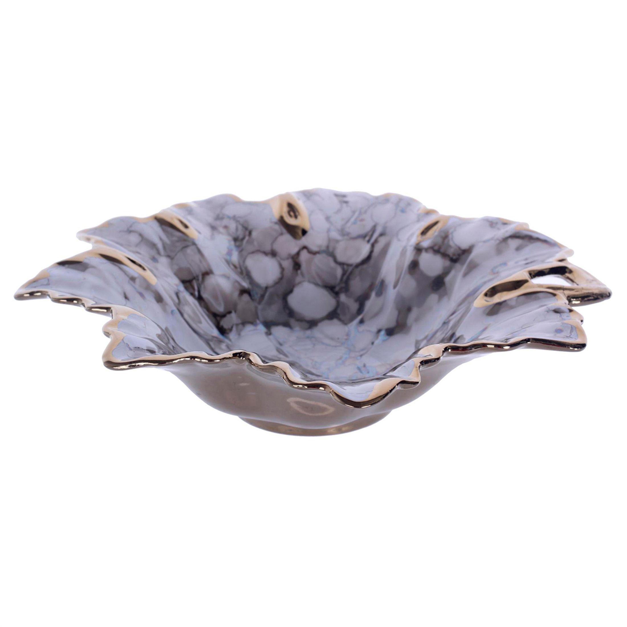 Centro Mesa Decorativo Ankara Flor Gris Mediano-0