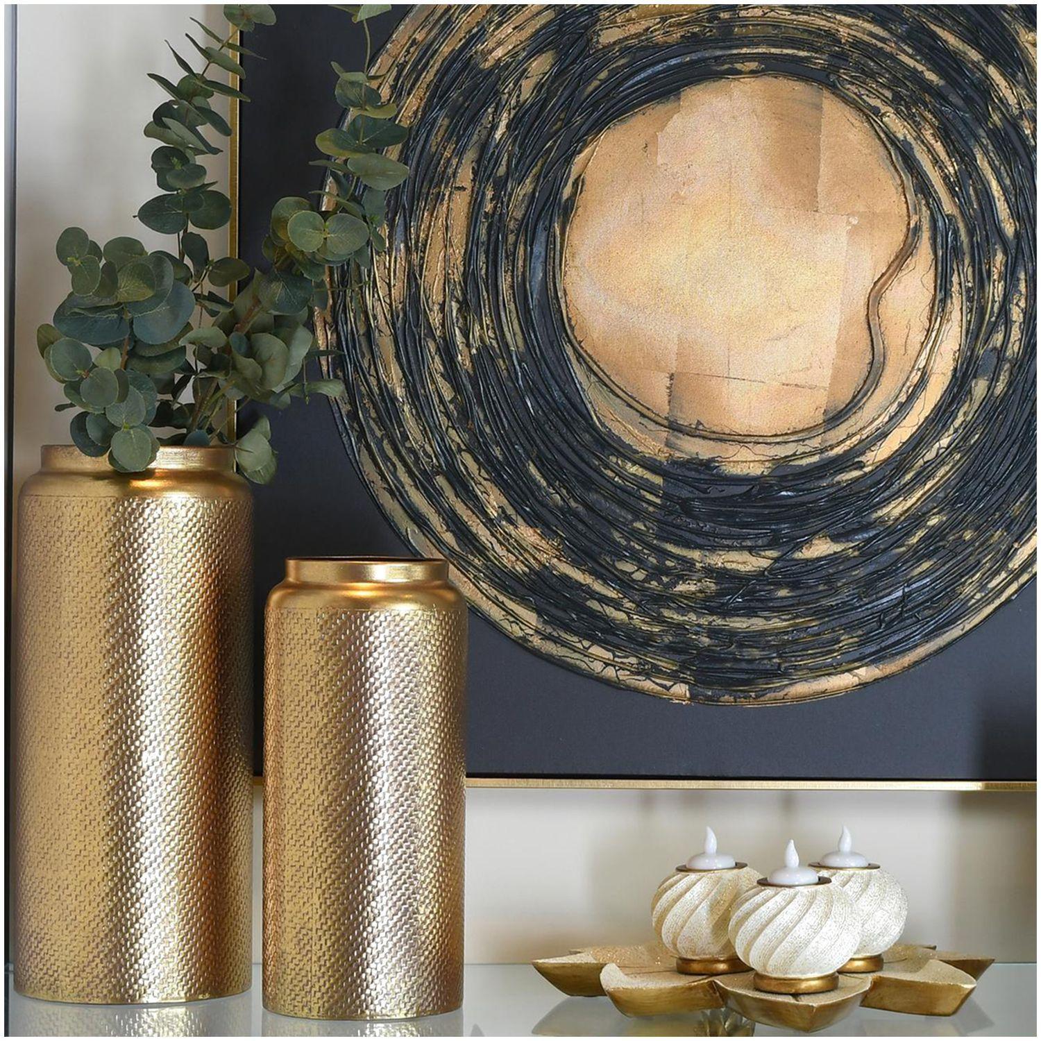 Jarrón Decorativo Kaunas Gold Grande-4