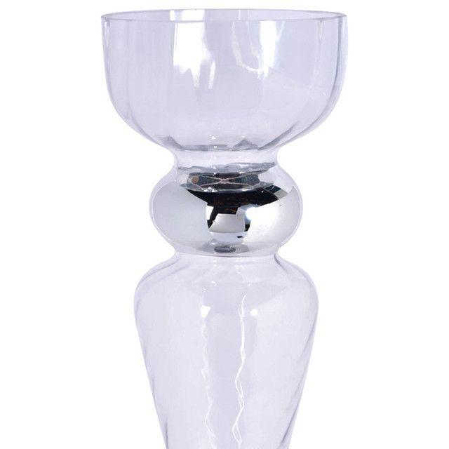Portavela Decorativo Clemont Silver Grande-2