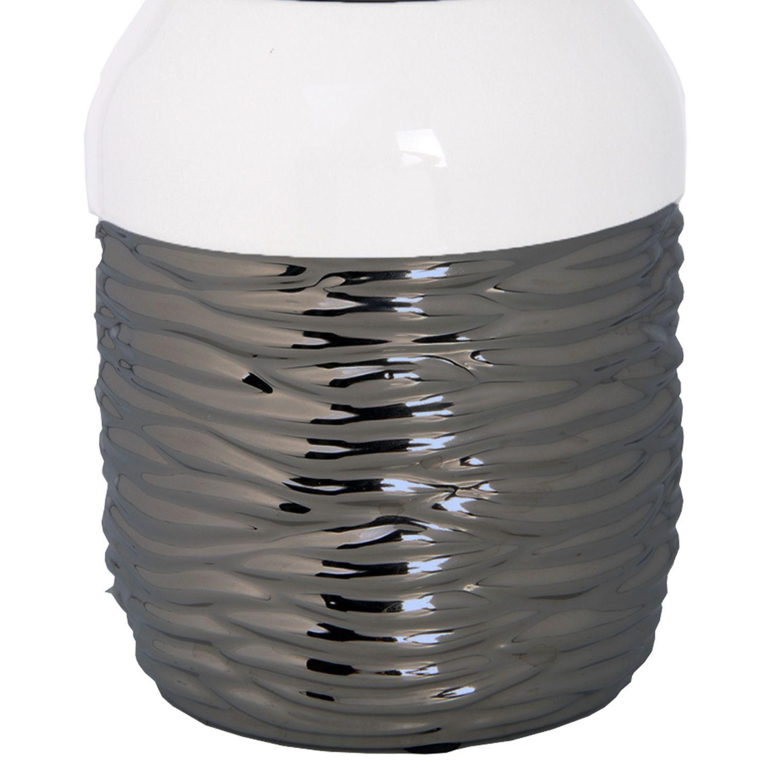 Anfora Decorativa Marsella Silver Mediana-2