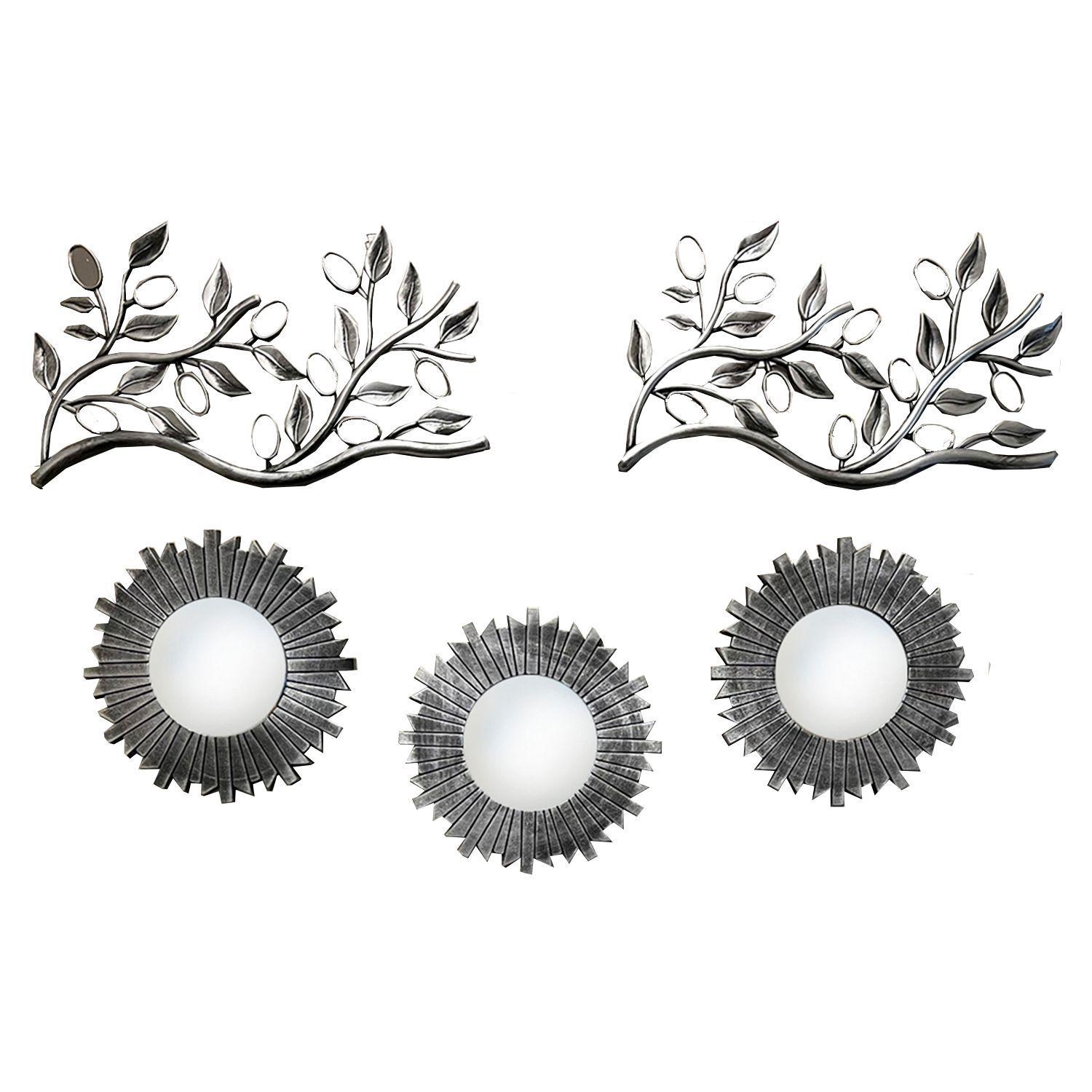 Set de Espejos Decorativo Ornamento 5 Piezas-0